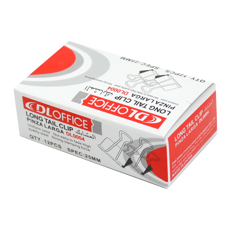 گیره دوبل Dloffice DL0004 25mm بسته 12 عددی