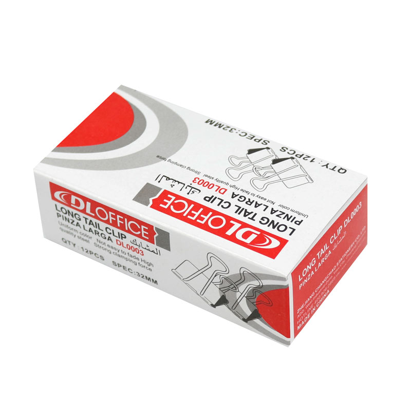 گیره دوبل Dloffice DL0003 32mm بسته 12 عددی