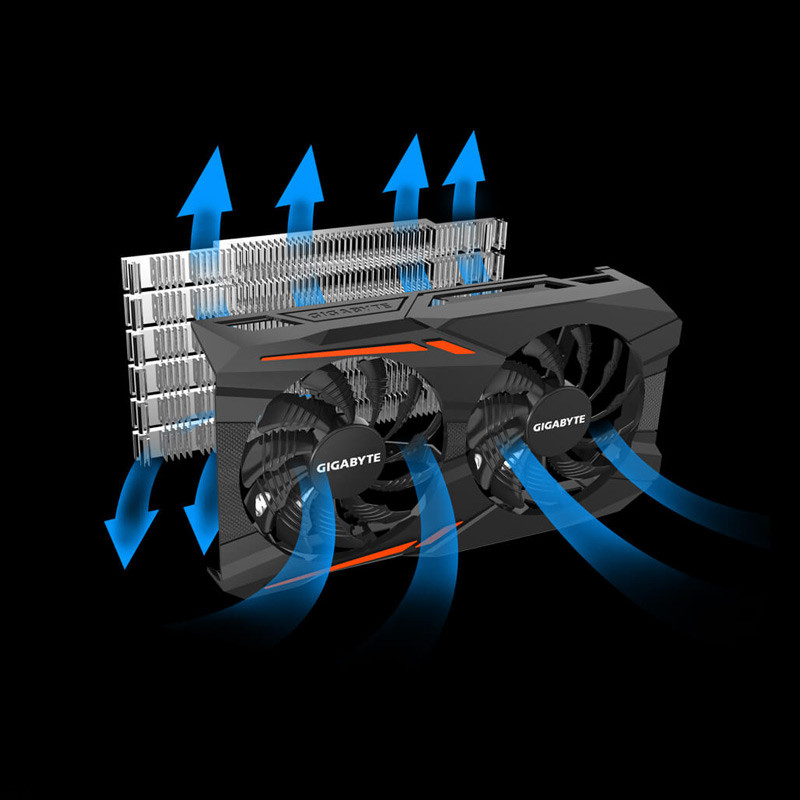 کارت گرافیک GIGABYTE GEFORCE GTX1050 OC 2GB GDDR5 128Bit