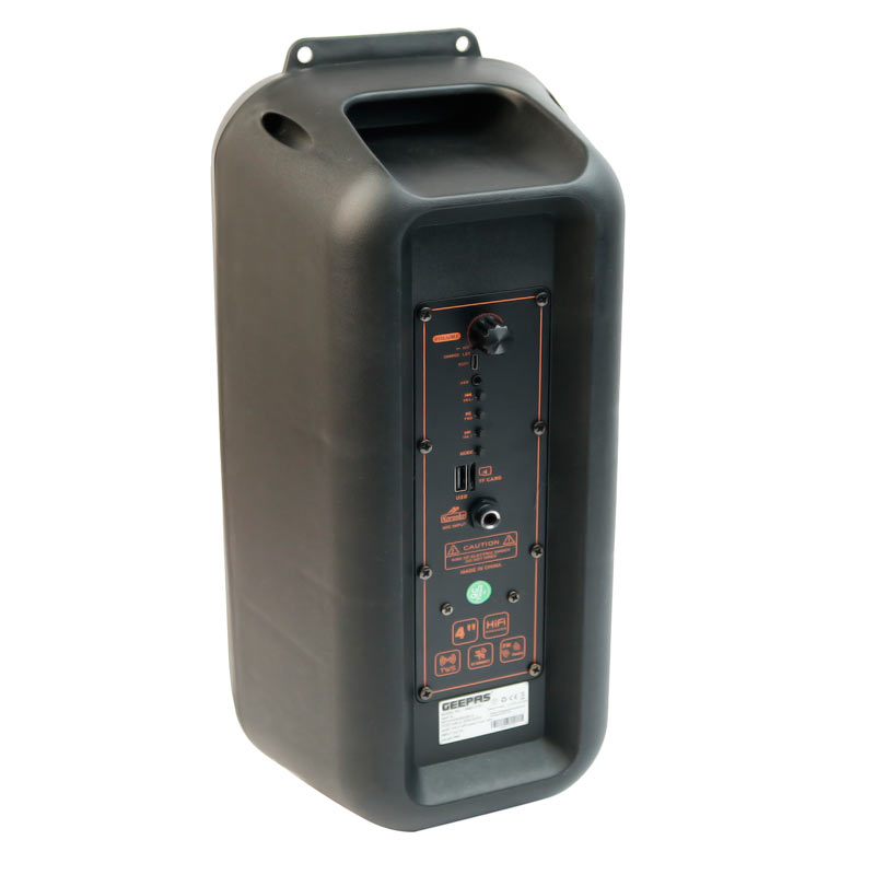 اسپیکر چمدانی بلوتوثی رم و فلش خور Geepas GMS11187 + ریموت کنترل