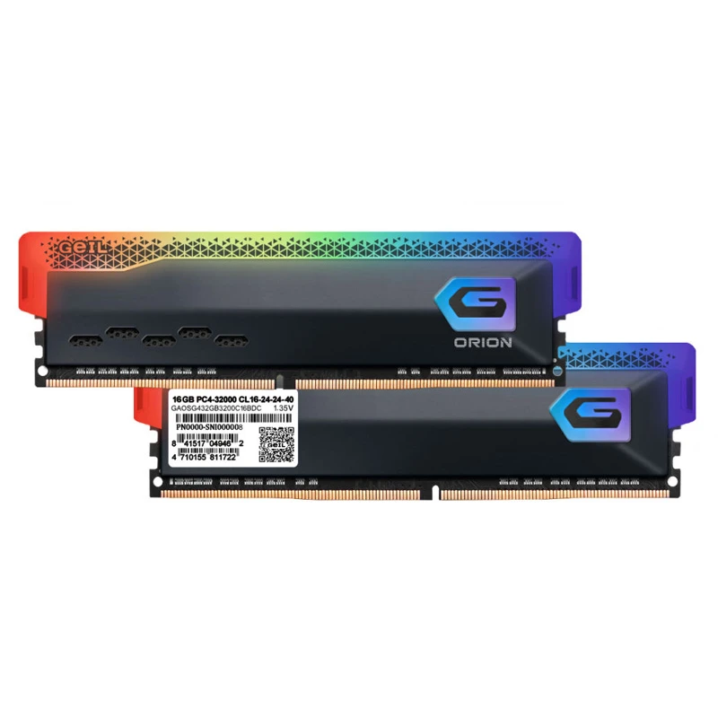 رم کامپیوتر Geil Orion RGB DDR4 32GB 3200MHz CL16 Dual