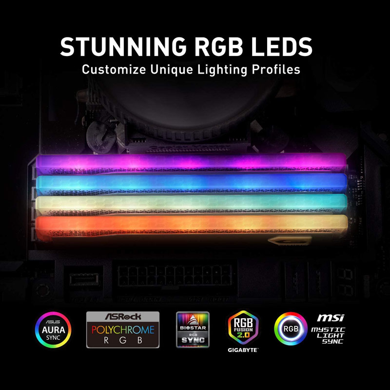 رم کامپیوتر Geil Orion RGB DDR4 32GB 3200MHz CL16 Dual