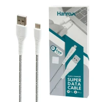 کابل فست شارژ Hanrox C40 3A Type-C 1m