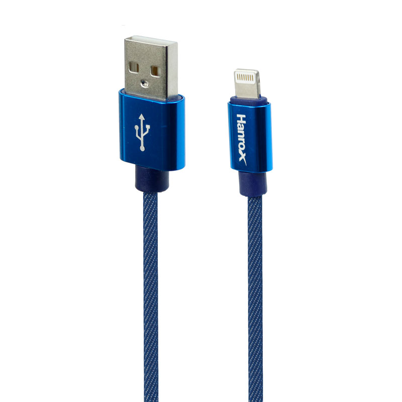 کابل آیفونی فست شارژ Hanrox C80 3A 1m
