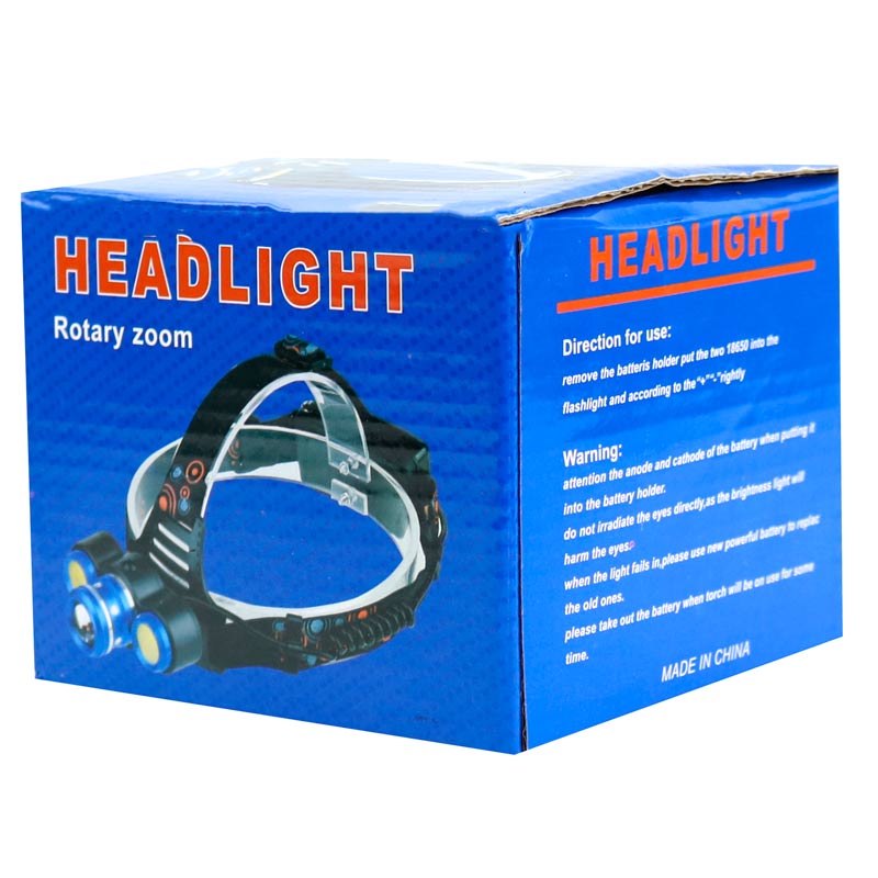چراغ پیشانی هدلایت شارژی 3 کاره 4 حالته Headlight