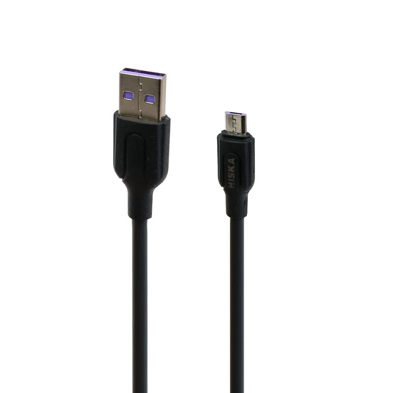 شارژر فندکی فست شارژ Hiska CC-307Q 3A QC3 + کابل میکرو یو اس بی