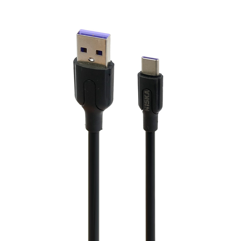 شارژر دیواری فست شارژ Hiska H-111Q QC3 3A + کابل تایپ سی