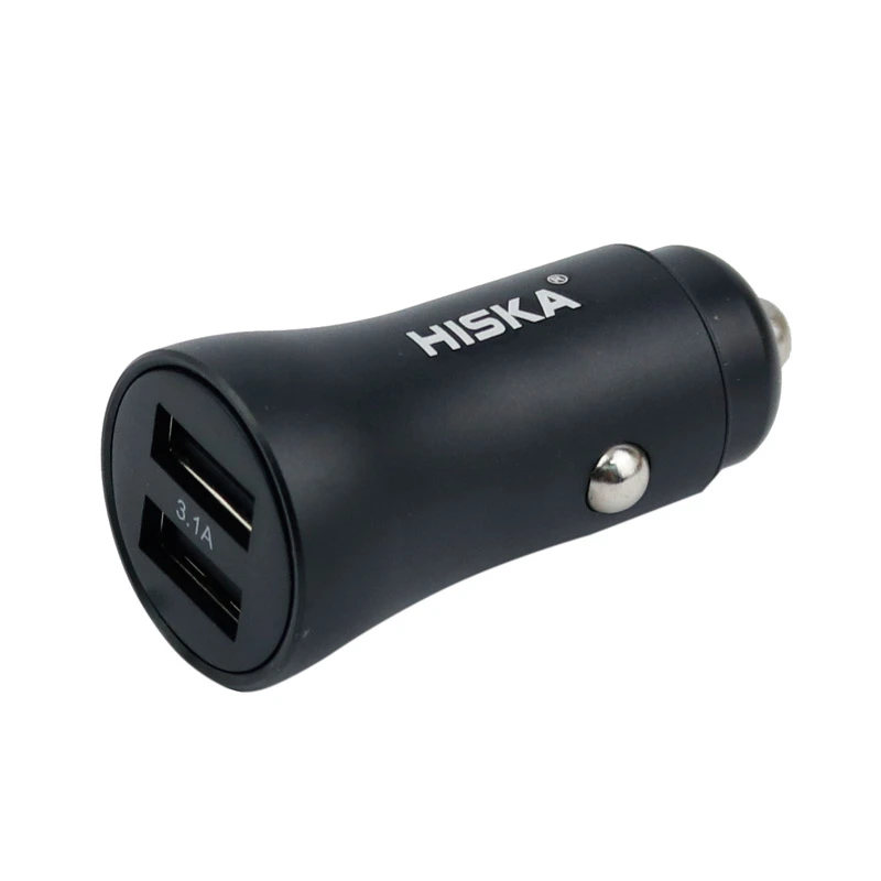 شارژر فندکی Hiska KL-C31 3.1A + کابل آیفونی