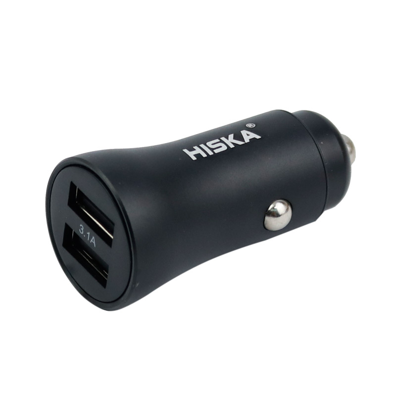 شارژر فندکی Hiska KL-C31 3.1A + کابل آیفونی
