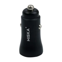 شارژر فندکی Hiska KL-C31 3.1A + کابل آیفونی