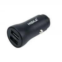 شارژر فندکی Hiska KL-C31 3.1A + کابل میکرو یو اس بی