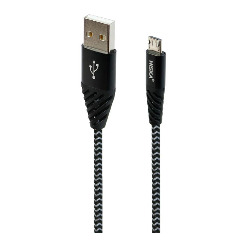 کابل میکرو یو اس بی فست شارژ Hiska LX-200 4A 2m