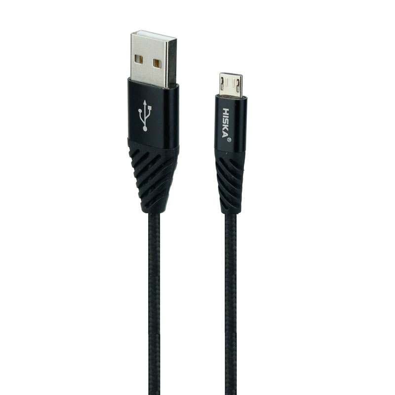 کابل میکرو یو اس بی فست شارژ Hiska LX-200 4A 2m