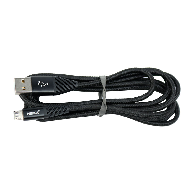 کابل میکرو یو اس بی فست شارژ Hiska LX-200 4A 2m