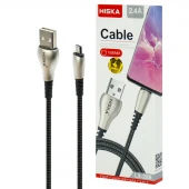 کابل میکرو یو اس بی فست شارژ Hiska LX-288 2.4A 1m