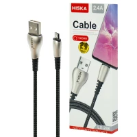 کابل میکرو یو اس بی فست شارژ Hiska LX-288 2.4A 1m