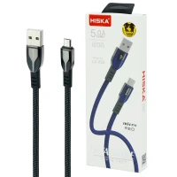 کابل میکرو یو اس بی فست شارژ Hiska LX-293 5A 1m