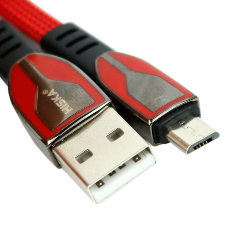کابل میکرو یو اس بی فست شارژ Hiska LX-293 5A 1m