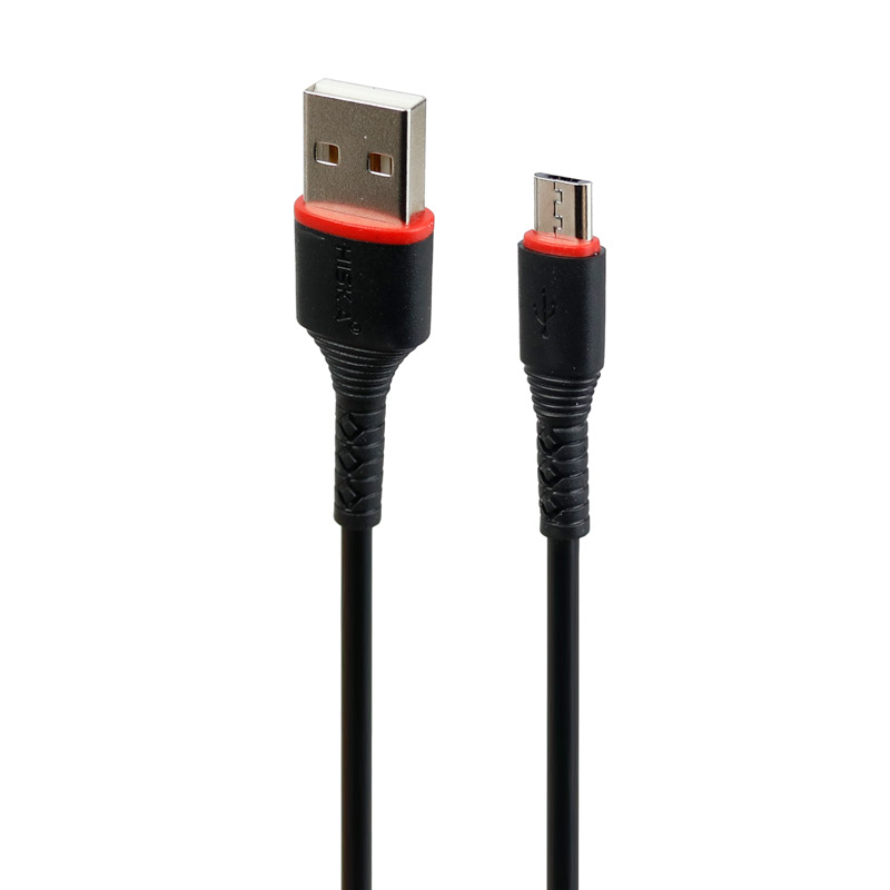 کابل میکرو یو اس بی فست شارژ Hiska LX-728R 2.4A 1m