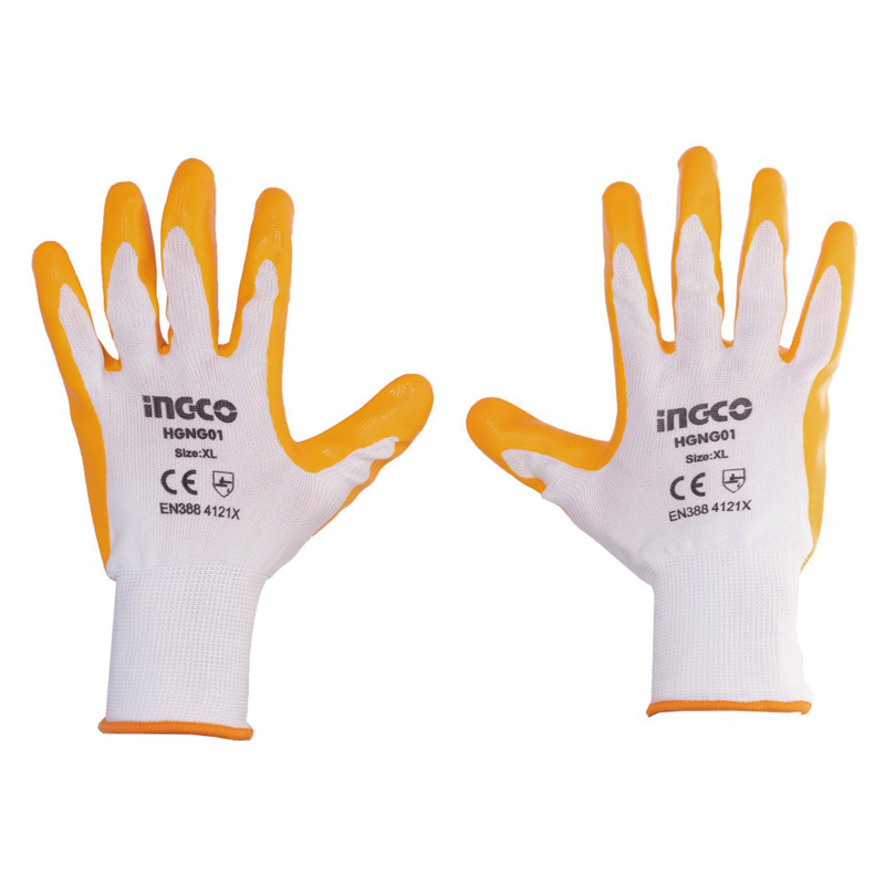 دستکش صنعتی کف نیتریل اینکو Ingco HGNG01 XL