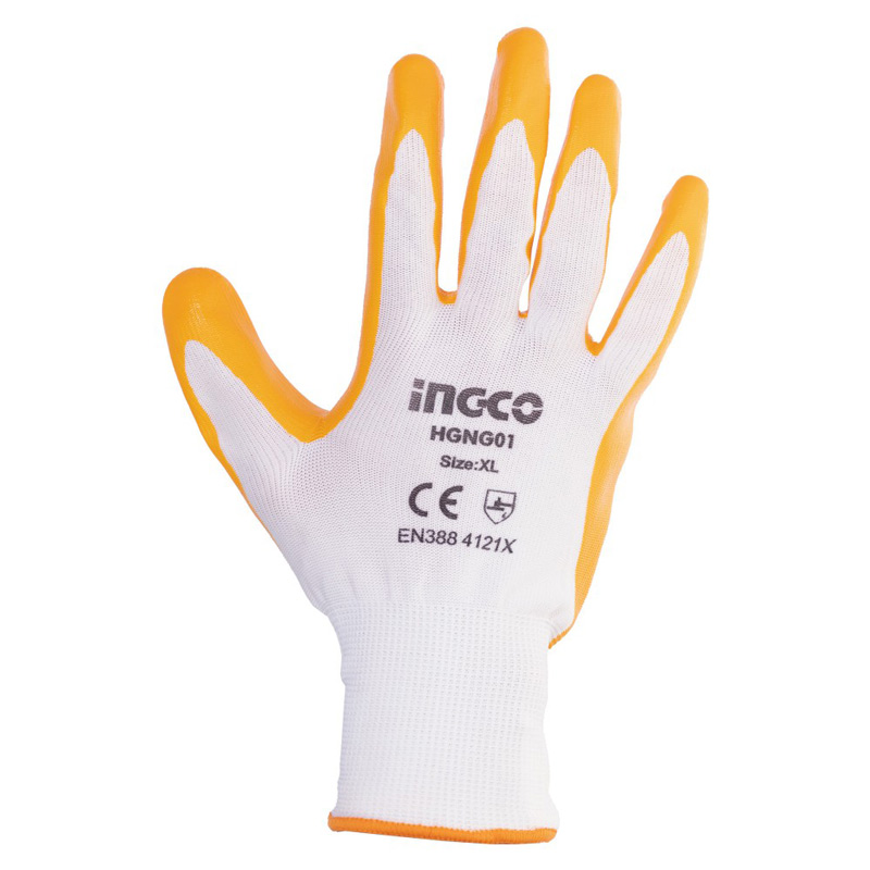 دستکش صنعتی کف نیتریل اینکو Ingco HGNG01 XL
