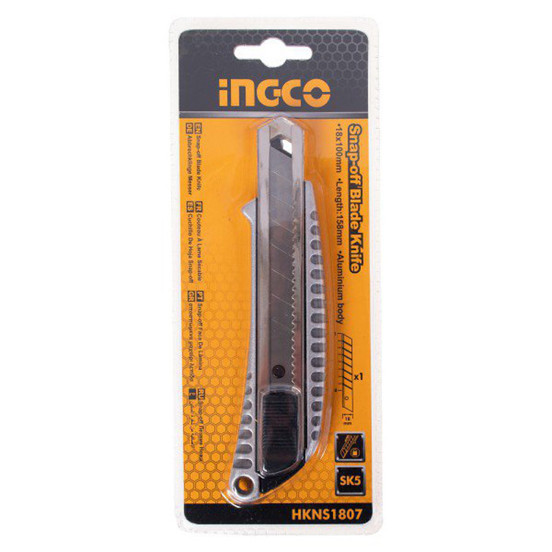 کاتر آلومینیومی اینکو Ingco HKNS1807 18mm