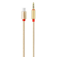 کابل تبدیل Type-C به AUX کی ام KY-126 طول 1 متر