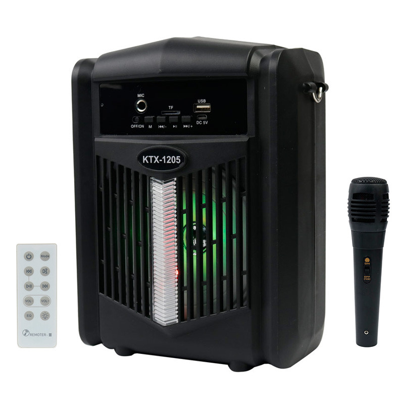 اسپیکر بلوتوثی رم و فلش خور KTX-1205 + میکروفون و ریموت کنترل