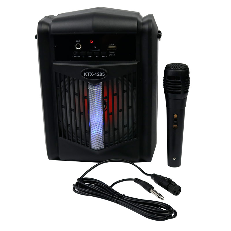 اسپیکر بلوتوثی رم و فلش خور KTX-1205 + میکروفون و ریموت کنترل