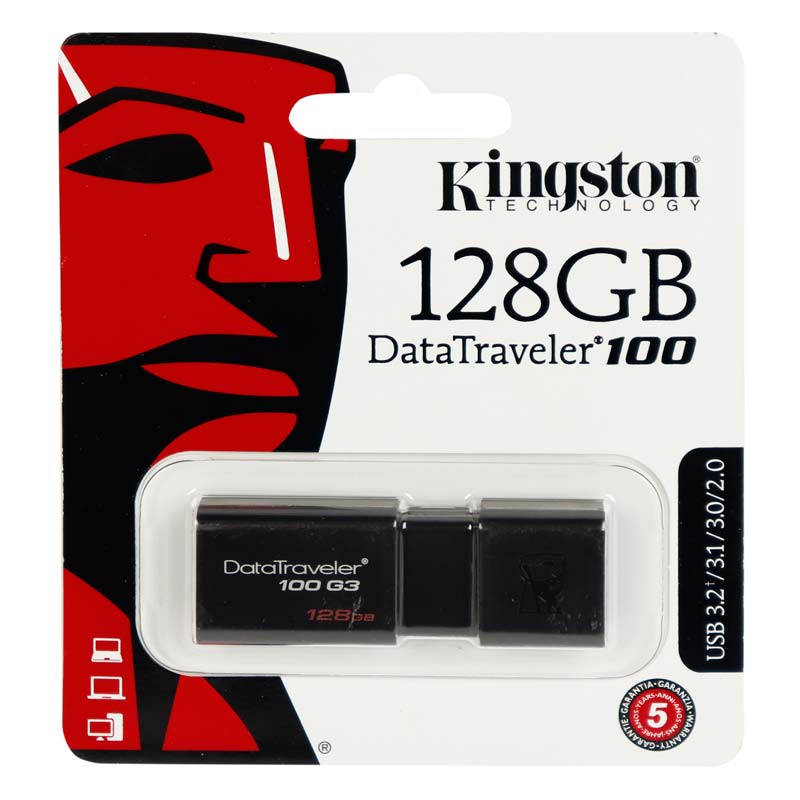 فلش 128 گیگ کینگستون Kingston DataTraveler 100 G3 USB3.0