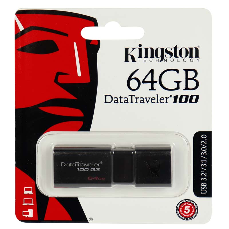 فلش 64 گیگ کینگستون Kingston DataTraveler 100 G3 USB3.0