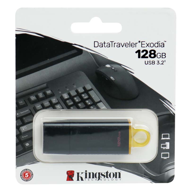 فلش 128 گیگ کینگستون Kingston DataTraveler Exodia USB3.2