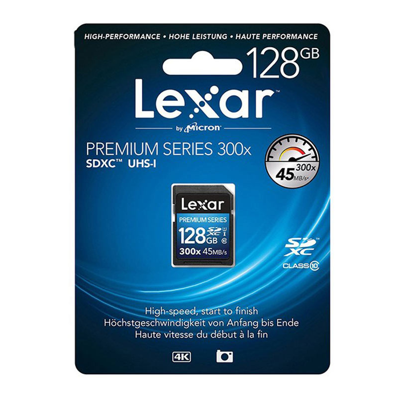 رم اس دی ۱۲۸ گیگ لکسار Lexar Premium SD U1 45MB/s