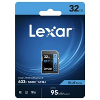 رم اس دی 32 گیگ لکسار Lexar Blue Series 633X U3 C10 95MB/s