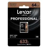 رم اس دی 64 گیگ لکسار Lexar Professional SD U3 95MB/s