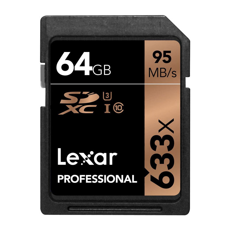 رم اس دی 64 گیگ لکسار Lexar Professional SD U3 95MB/s