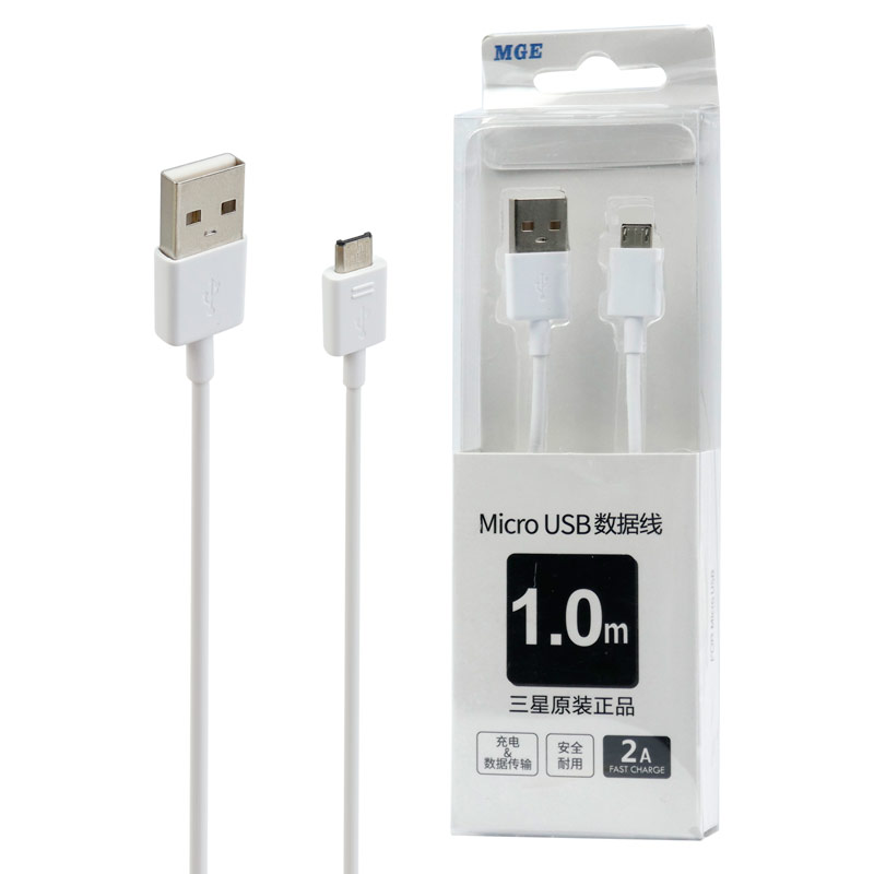 کابل میکرو یو اس بی فست شارژ MGE 2A 1m