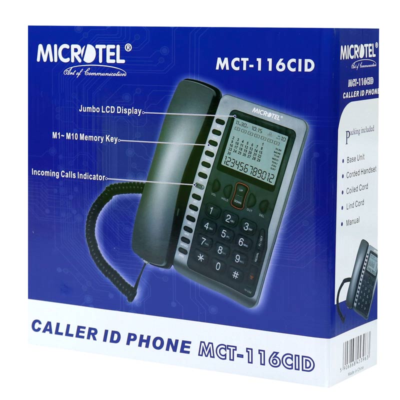 تلفن رومیزی میکروتل MICROTEL MCT-116CID
