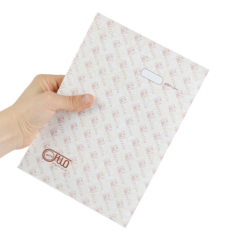 فاکتور فروش دو برگی ساده Matin 22.7*16cm کد 8