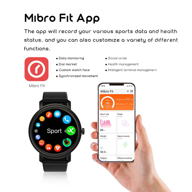 ساعت هوشمند میبرو Mibro Air 45mm XPAW001