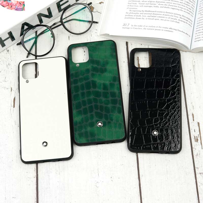 قاب چرمی Mont Blanc سامسونگ Galaxy A12 رنگی