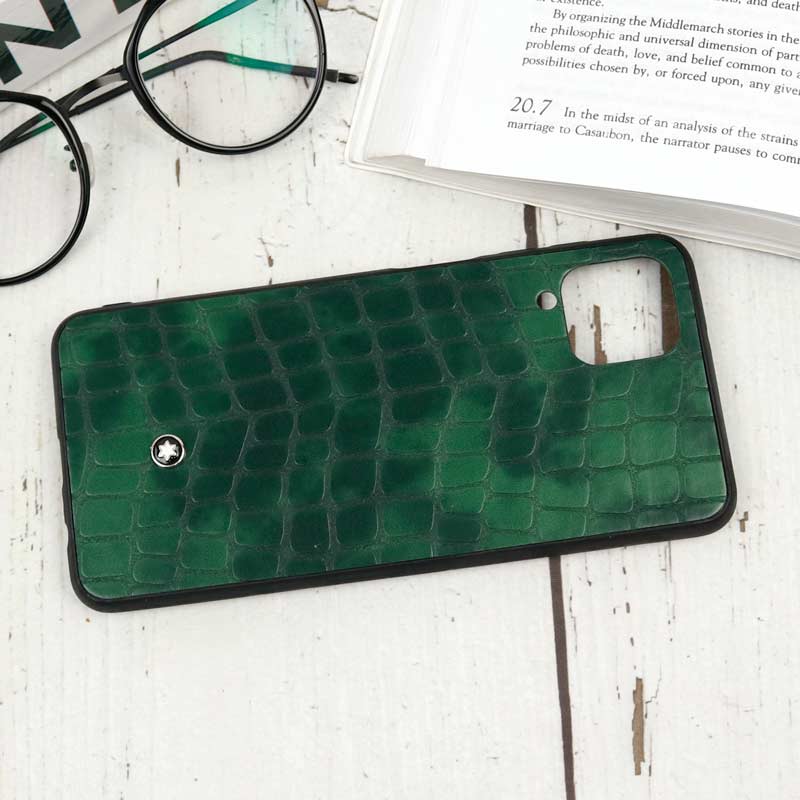 قاب چرمی Mont Blanc سامسونگ Galaxy A12 رنگی