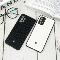 قاب چرمی Mont Blanc سامسونگ Galaxy A32 4G رنگی محافظ لنزدار