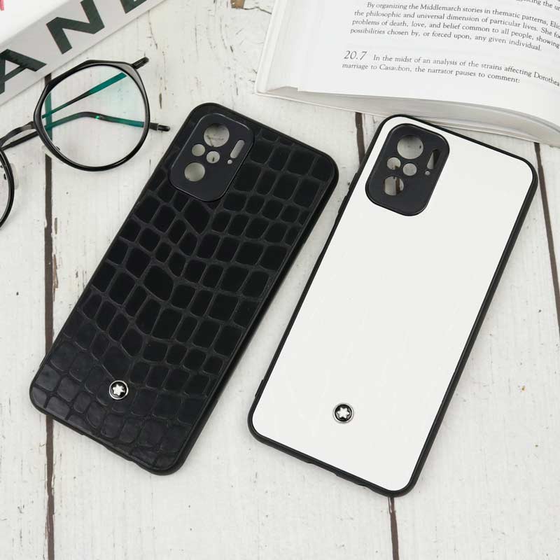 قاب چرمی Mont Blanc شیائومی Redmi Note 10 رنگی محافظ لنزدار