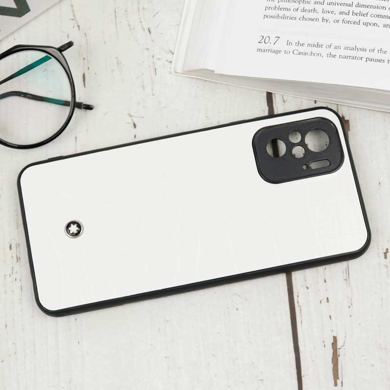 قاب چرمی محافظ لنزدار Mont Blanc رنگی شیائومی Redmi Note 10
