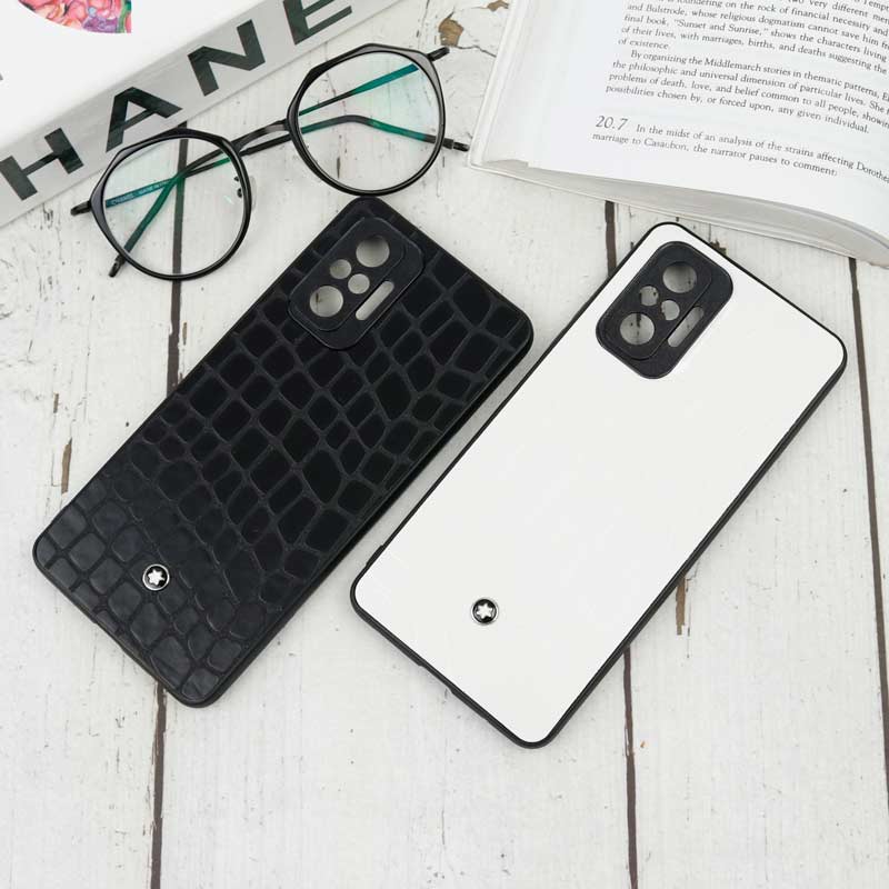 قاب چرمی Mont Blanc شیائومی Redmi Note 10 Pro رنگی محافظ لنزدار