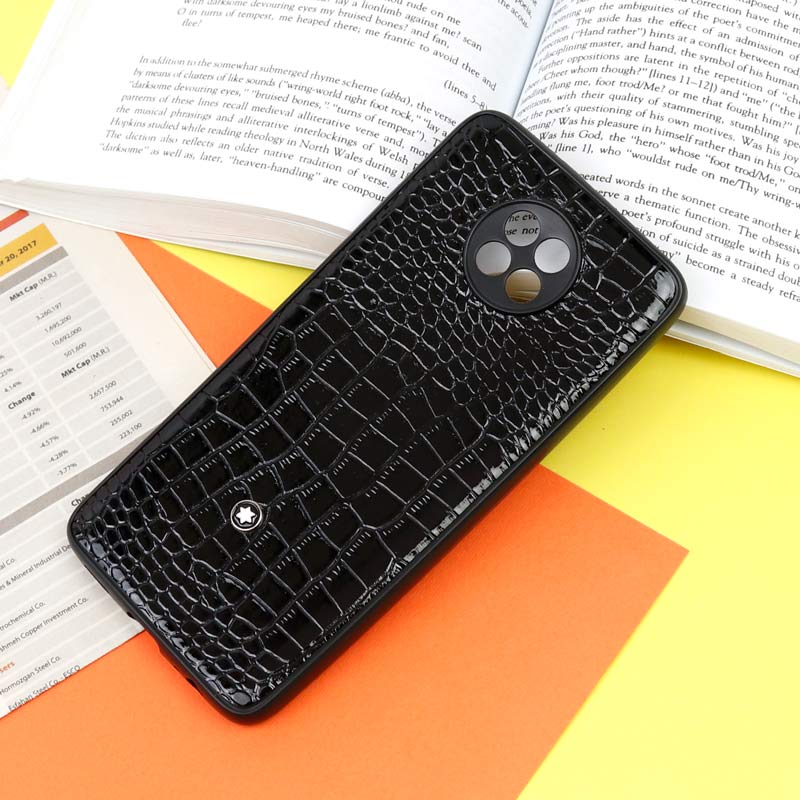 قاب چرمی محافظ لنز دار Mont Blanc شیائومی Redmi Note 9T