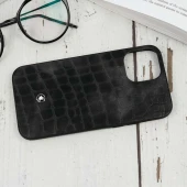قاب چرمی Mont Blanc آیفون iPhone 12 Pro رنگی مشکی