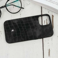 قاب چرمی Mont Blanc رنگی آیفون iPhone 12 Pro مشکی