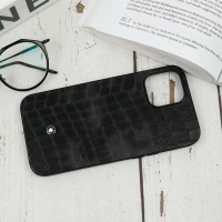 قاب چرمی Mont Blanc رنگی آیفون iPhone 12 Pro Max مشکی